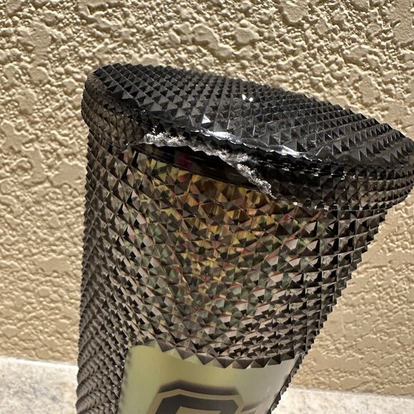 Starbucks CU Colorado University Studded 24 Oz Tumbler Iridescent Black & Gold - Picture 2 of 3